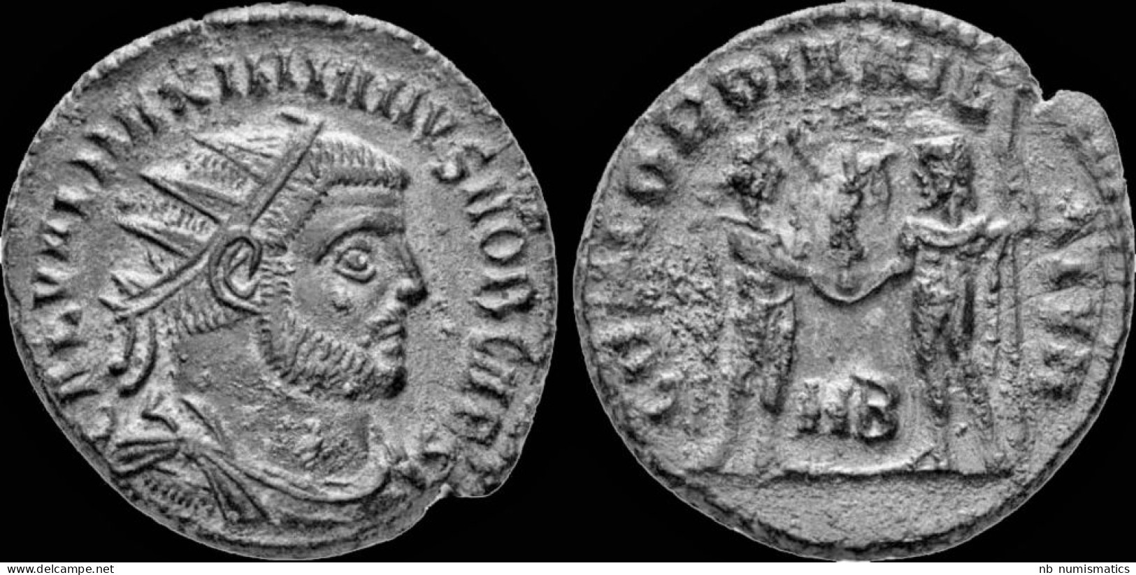 Maximian Billon Antoninianus Jupiter Standing Left - The Tetrarchy (284 AD Tot 307 AD)