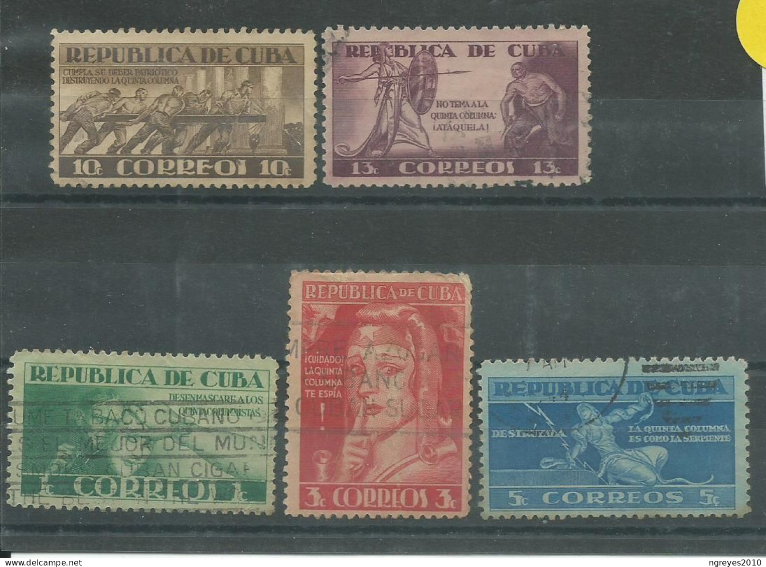 230045528  CUBA  YVERT  Nº280/284 - Gebraucht