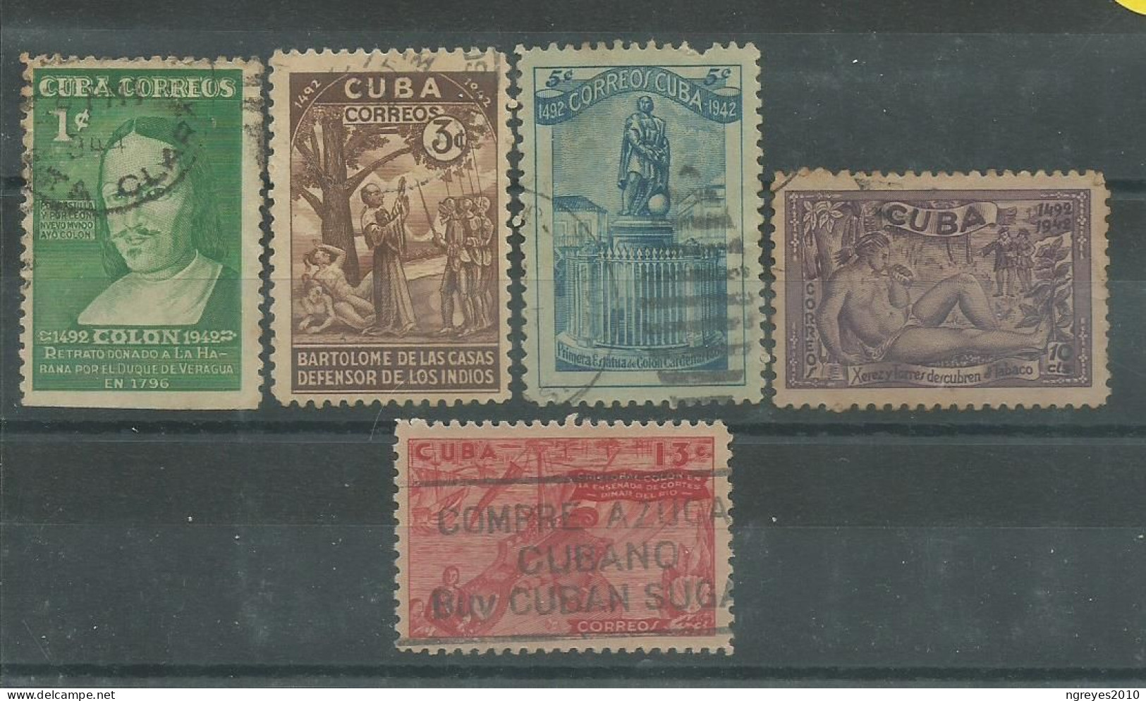 230045532  CUBA  YVERT  Nº289/293 - Used Stamps