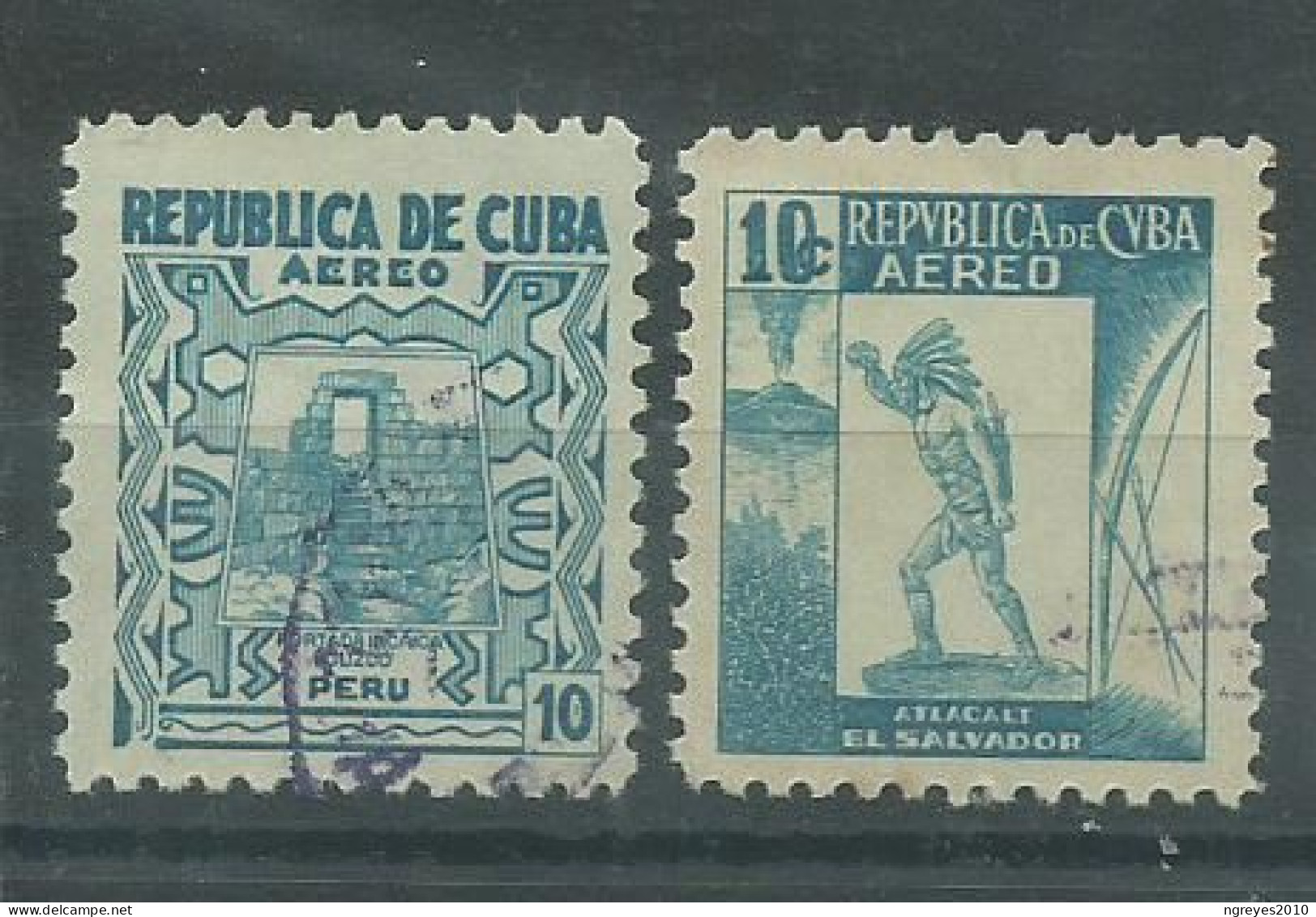 230045546  CUBA  YVERT AEREO Nº26/27 - Poste Aérienne