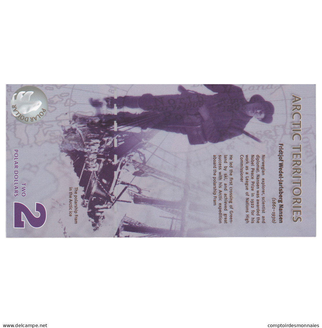 Billet, États-Unis, Dollar, 2010, 2 DOLLAR ARTIC TERRITORIES, NEUF - Te Identificeren