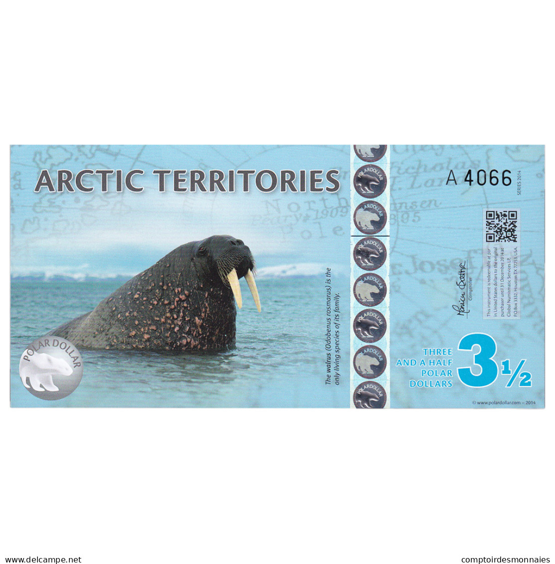 Billet, États-Unis, Dollar, 2010, 2 DOLLAR ARTIC TERRITORIES, NEUF - A Identifier