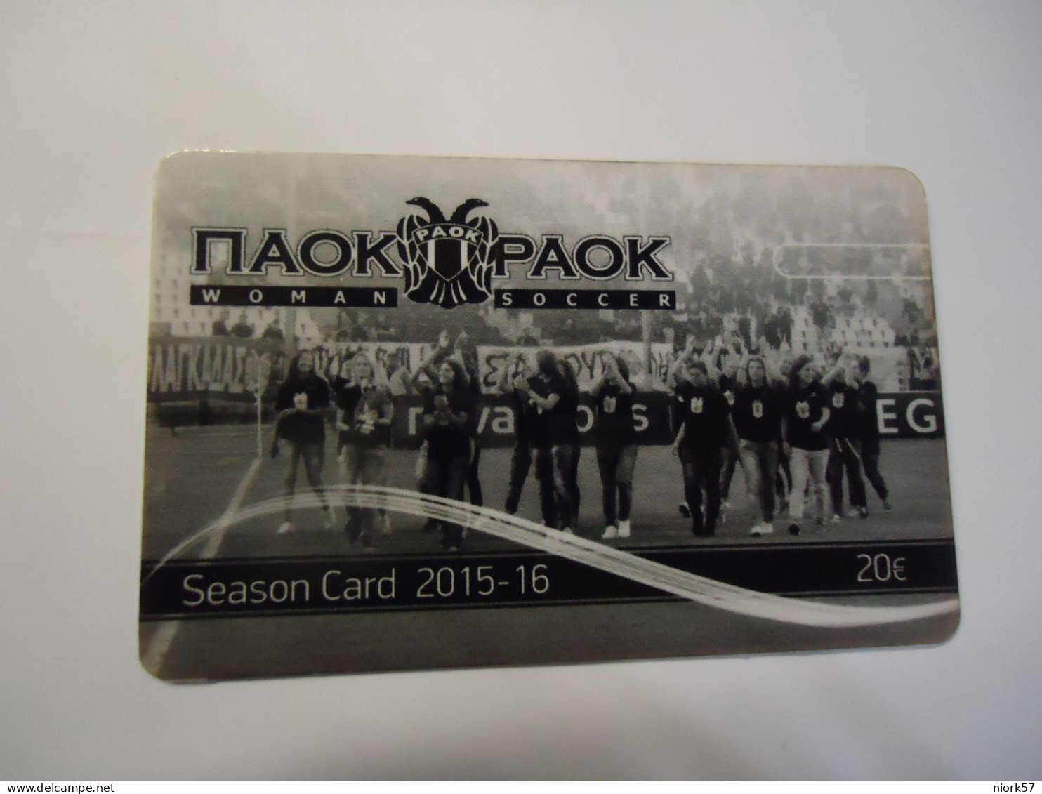 GREECE USED   CARDS   SPORTS WOMEN FOOTBALL  Π.Α.Ε ΠΑΟK - Sport