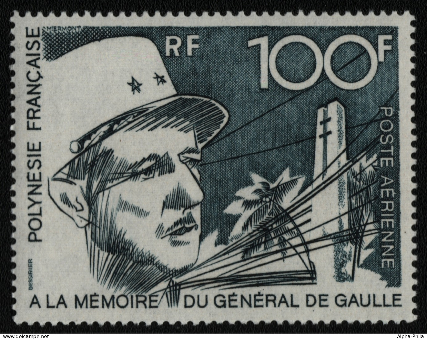 Franz. Polynesien 1972 - Mi-Nr. 157 ** - MNH - Charles De Gaulle (III) - Neufs