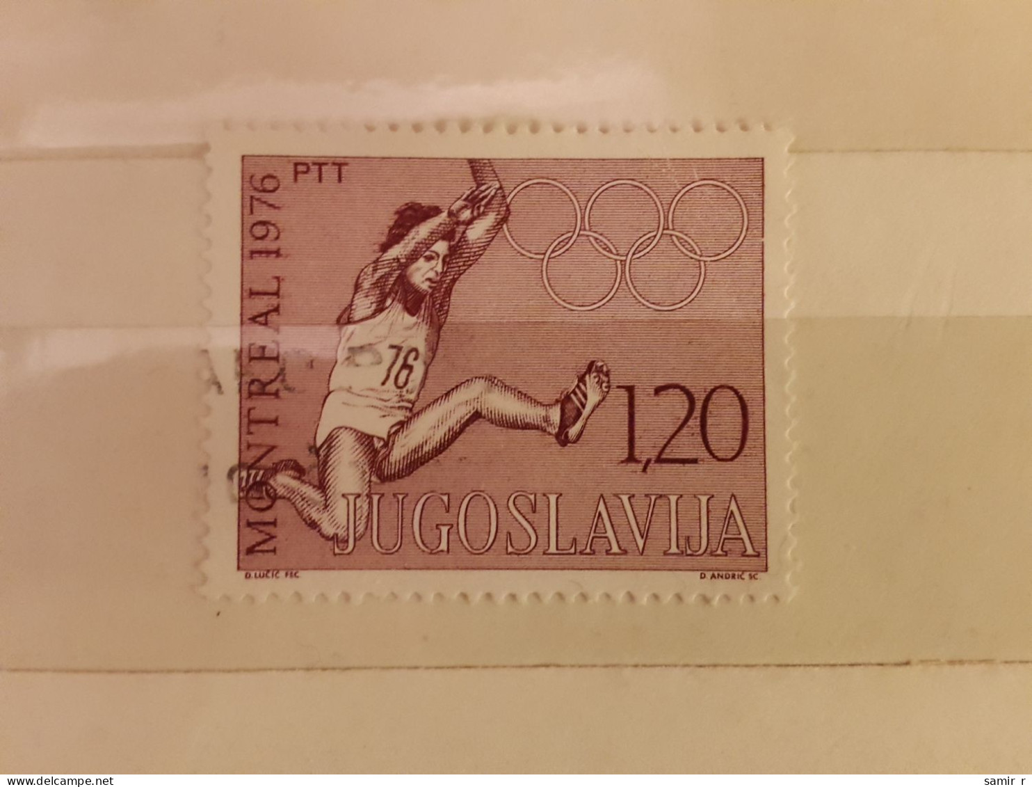 1976	Yugoslavia	Olympic Games  (F74) - Oblitérés