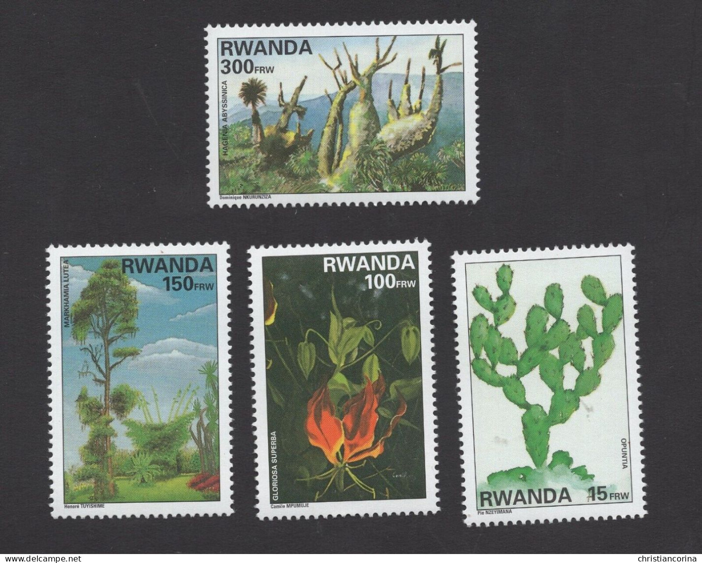 RWANDA 1995 PLANTS TREES CACTUS - Nuovi