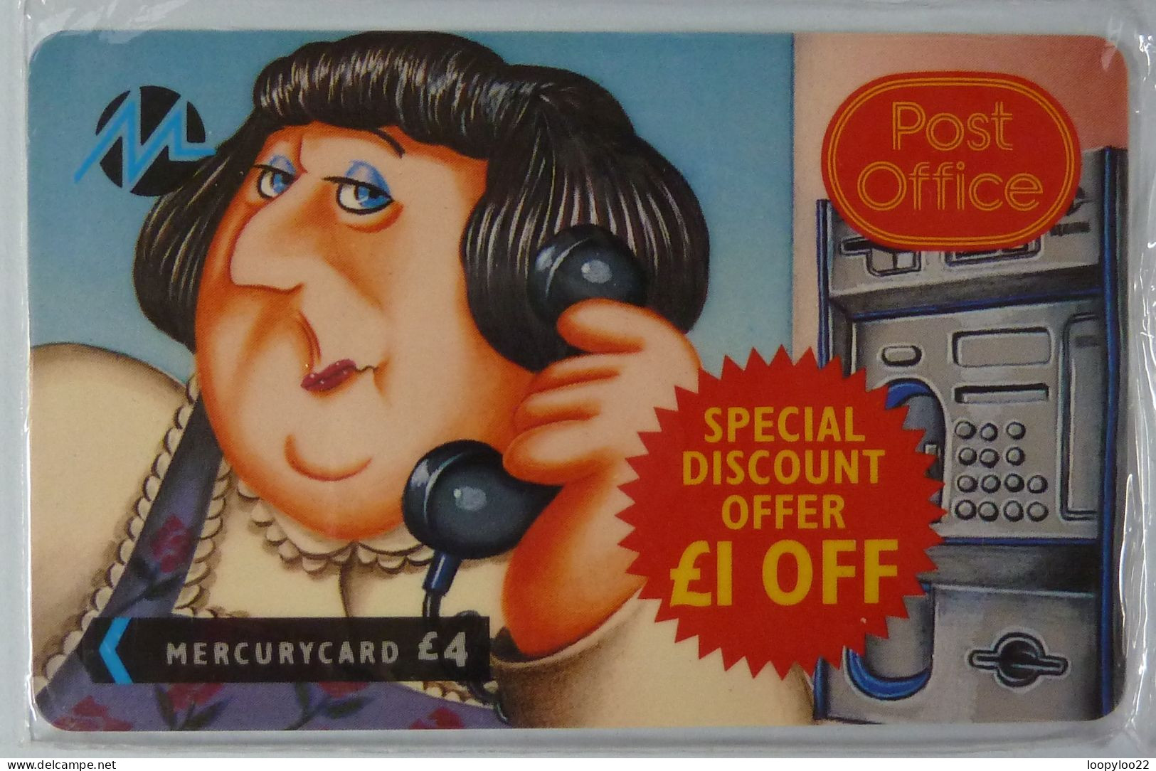 UK - Great Britain - Mercury - Paytelco - PYPO007 - Mavis & Ada - Post Office - £4 - Mint Blister - Mercury Communications & Paytelco