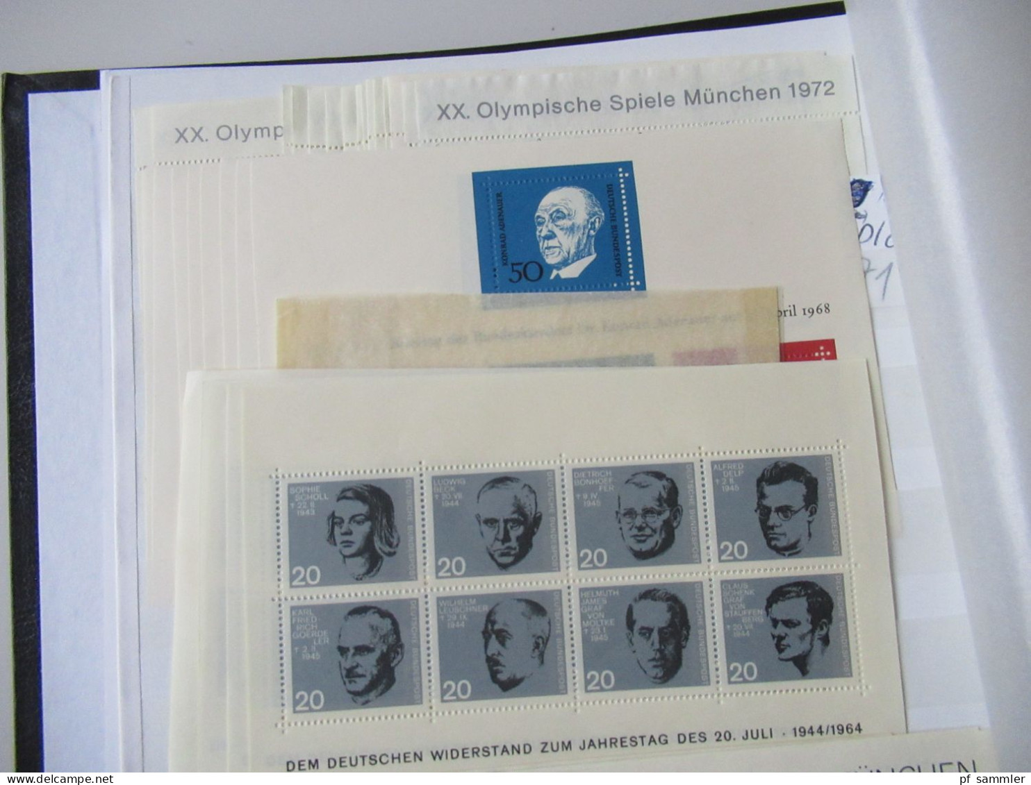 Sammlung / interessantes Album / Lagerbuch BRD Blocklager ab 5x Block 2 - ca. 2000 massenweise Blocks! gestempelt und **