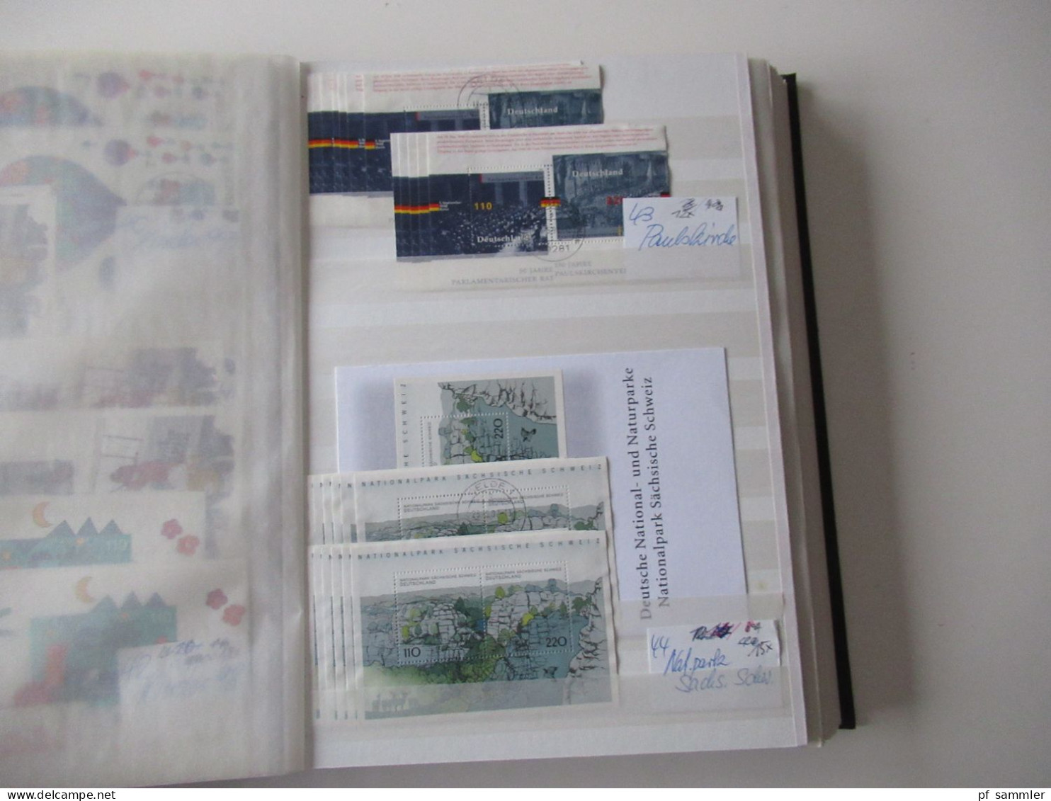 Sammlung / interessantes Album / Lagerbuch BRD Blocklager ab 5x Block 2 - ca. 2000 massenweise Blocks! gestempelt und **