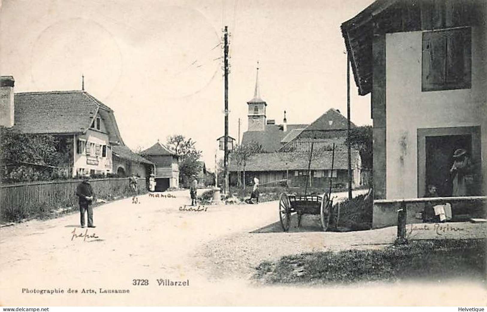 Villarzel Animée 1903 - Villarzel