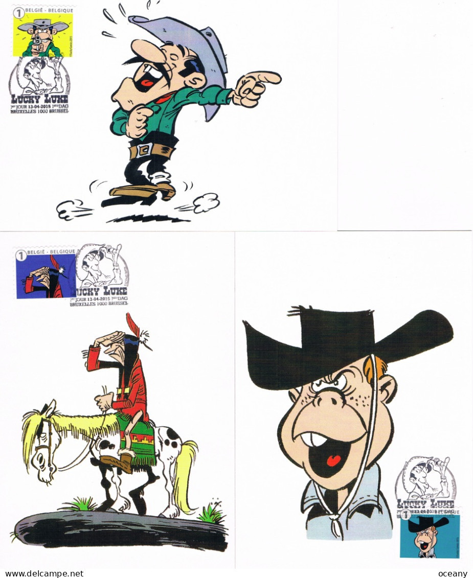 Belgique - Lucky Luke CM 4507/4516 (année 2015) - 2011-..