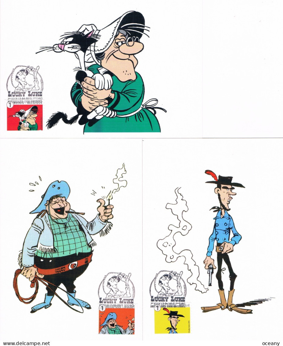 Belgique - Lucky Luke CM 4507/4516 (année 2015) - 2011-..