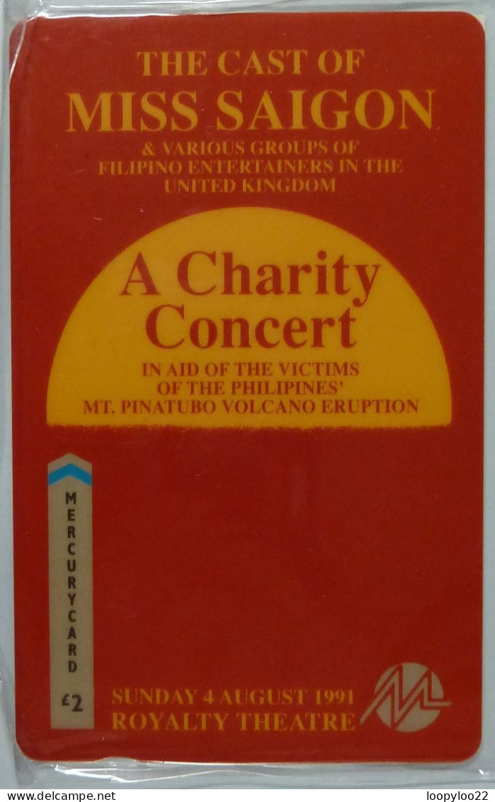 UK - Great Britain - Mercury - MER281 - Miss Saigon Charity Concert - £2 - Mint Blister - Mercury Communications & Paytelco