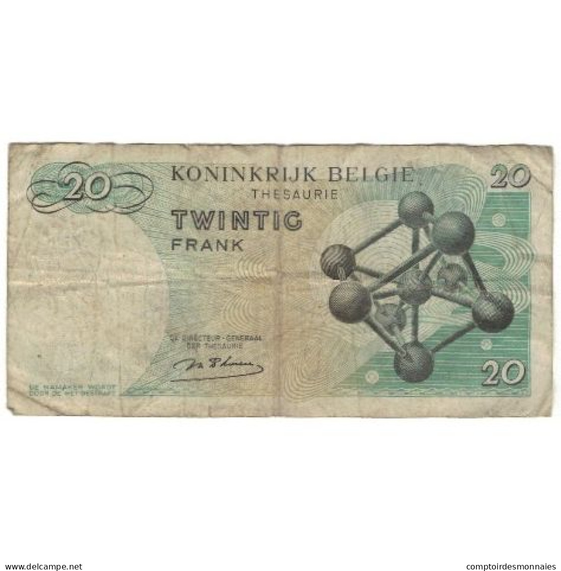 Billet, Belgique, 20 Francs, 1964, 1964-06-15, KM:138, TB - 50 Francos