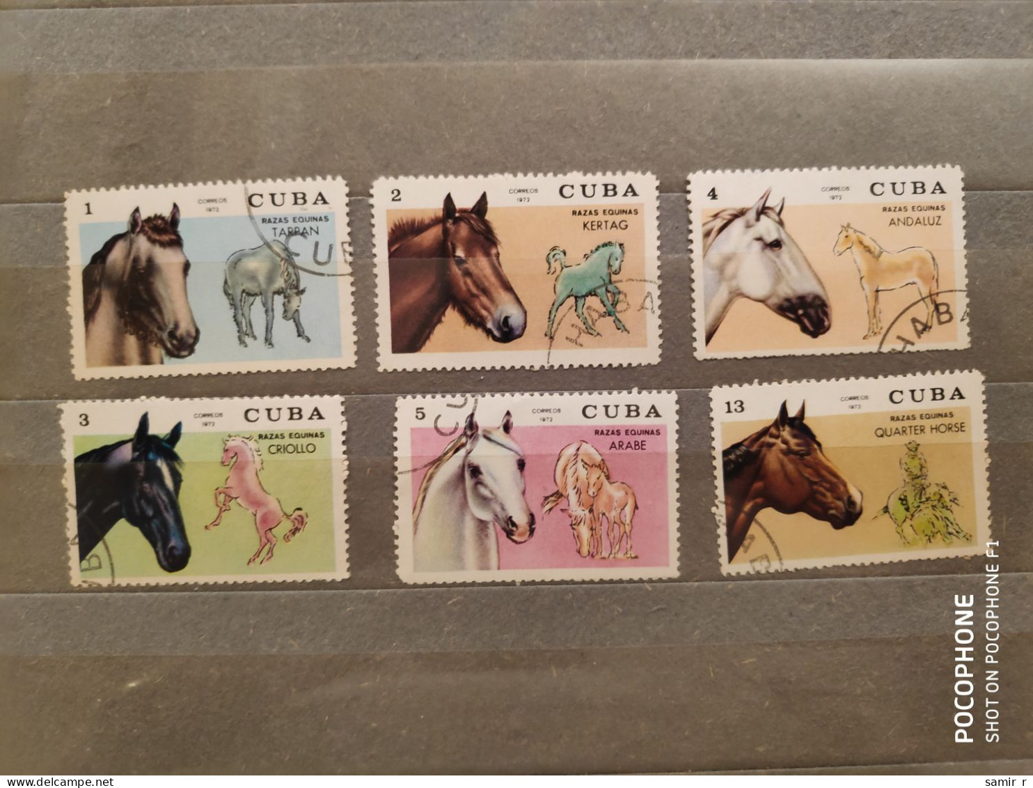 1972	Cuba	Horses (F75) - Usati