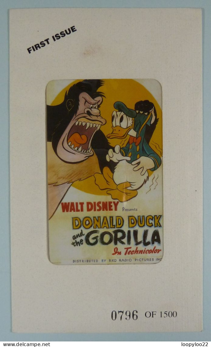 USA - Bell America - First Issue - Walt Disney - Donald Duck & The Gorilla - 1500ex - 25 Units - Mint In Original Folder - Other & Unclassified