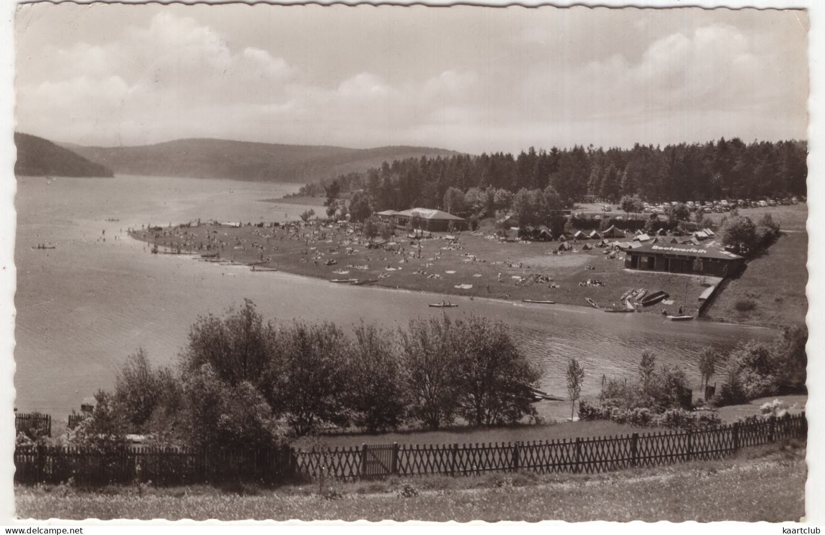 Sorpesee I. Sauerland. Strandbad Langscheid - (Deutschland) - 1956 - Menden