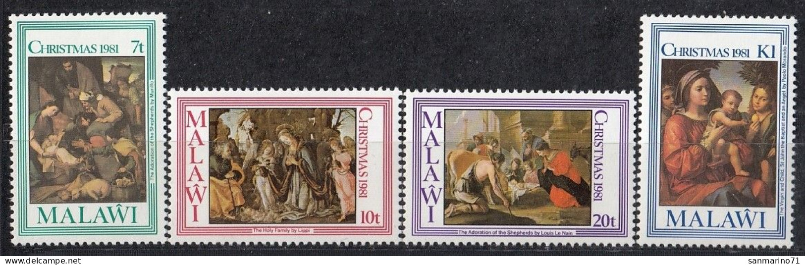 MALAWI 368-371,unused (**) Christmas 1981 - Malawi (1964-...)