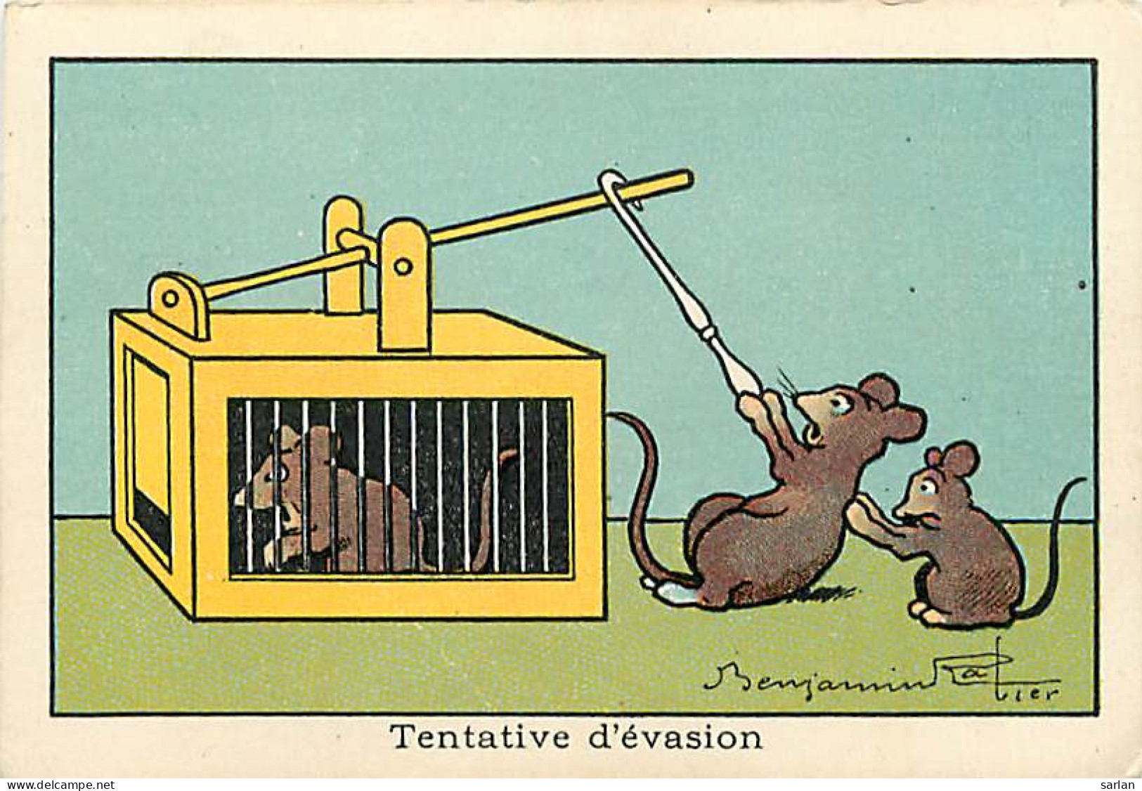 Illustation De Benjamin RABIER , Chromo Publicitaire Blédine Jacquemaire  , * VP 149 - Rabier, B.