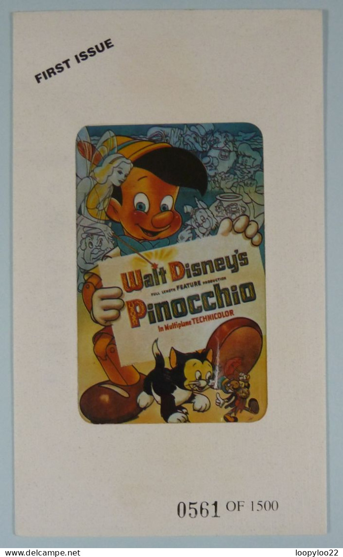 USA - Bell America - First Issue - Walt Disney - Pinocchio - 1500ex - 25 Units - Mint In Original Folder - Altri & Non Classificati