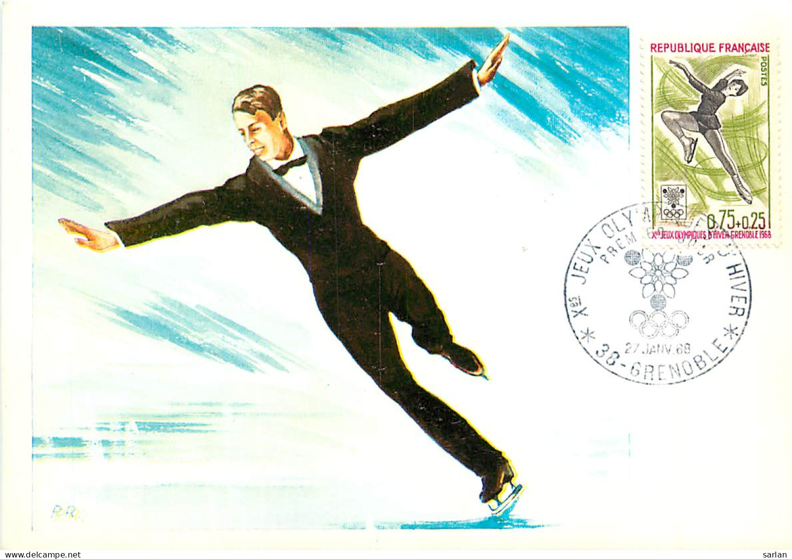 Jeux Olympiques 1968 Grenoble , Patinage Artistique , * M 15 20 - Eiskunstlauf