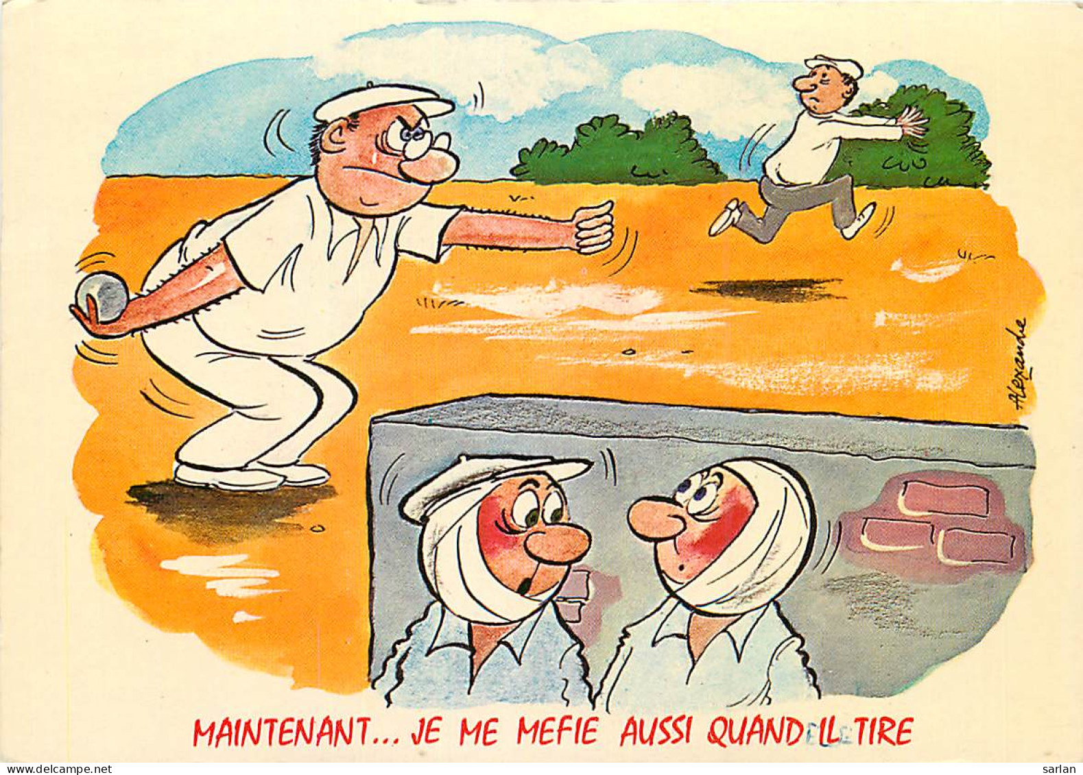 Boules Pétanque Fanny , Illustration De ALEXANDRE * M 27 36 - Pétanque