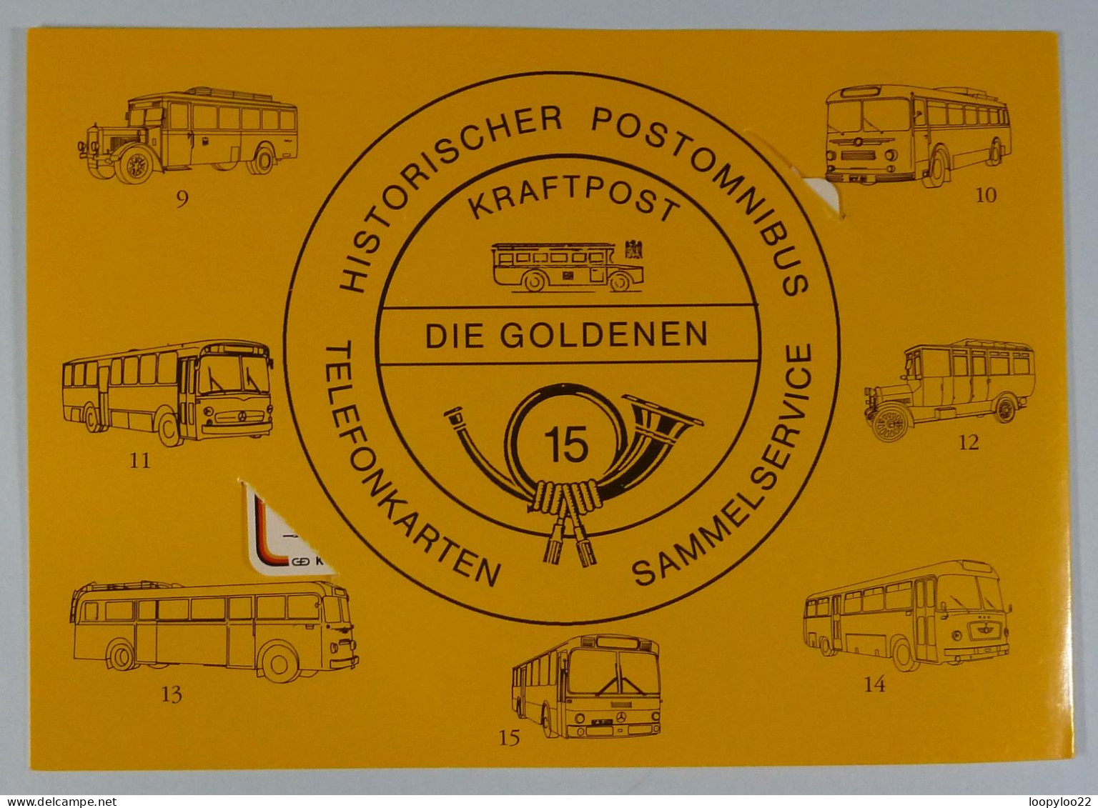 GERMAN - DIE GOLDENEN 15 - Postomnibus - Baujahr 1958 - Mint In Original Folder - Otros & Sin Clasificación
