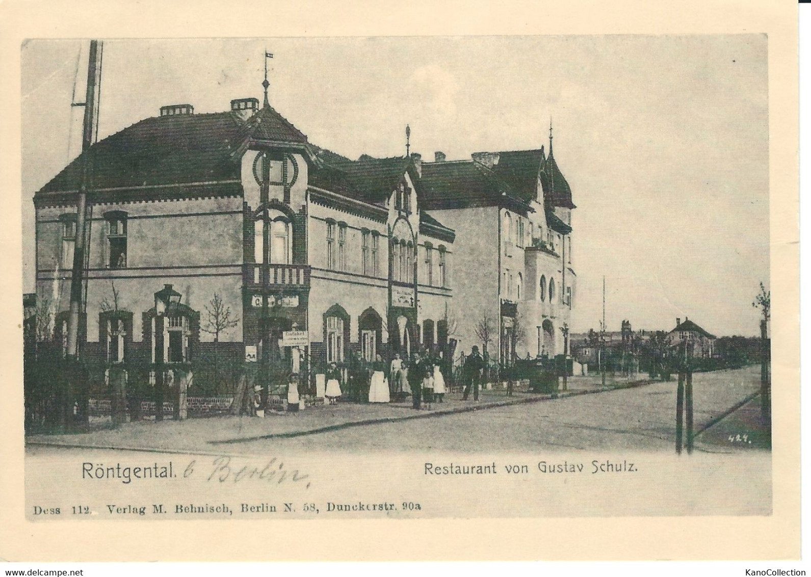 Röntgental Bei Berlin, Restaurant Von Gustav Scholz, Repro, Nicht Gelaufen - Zepernick