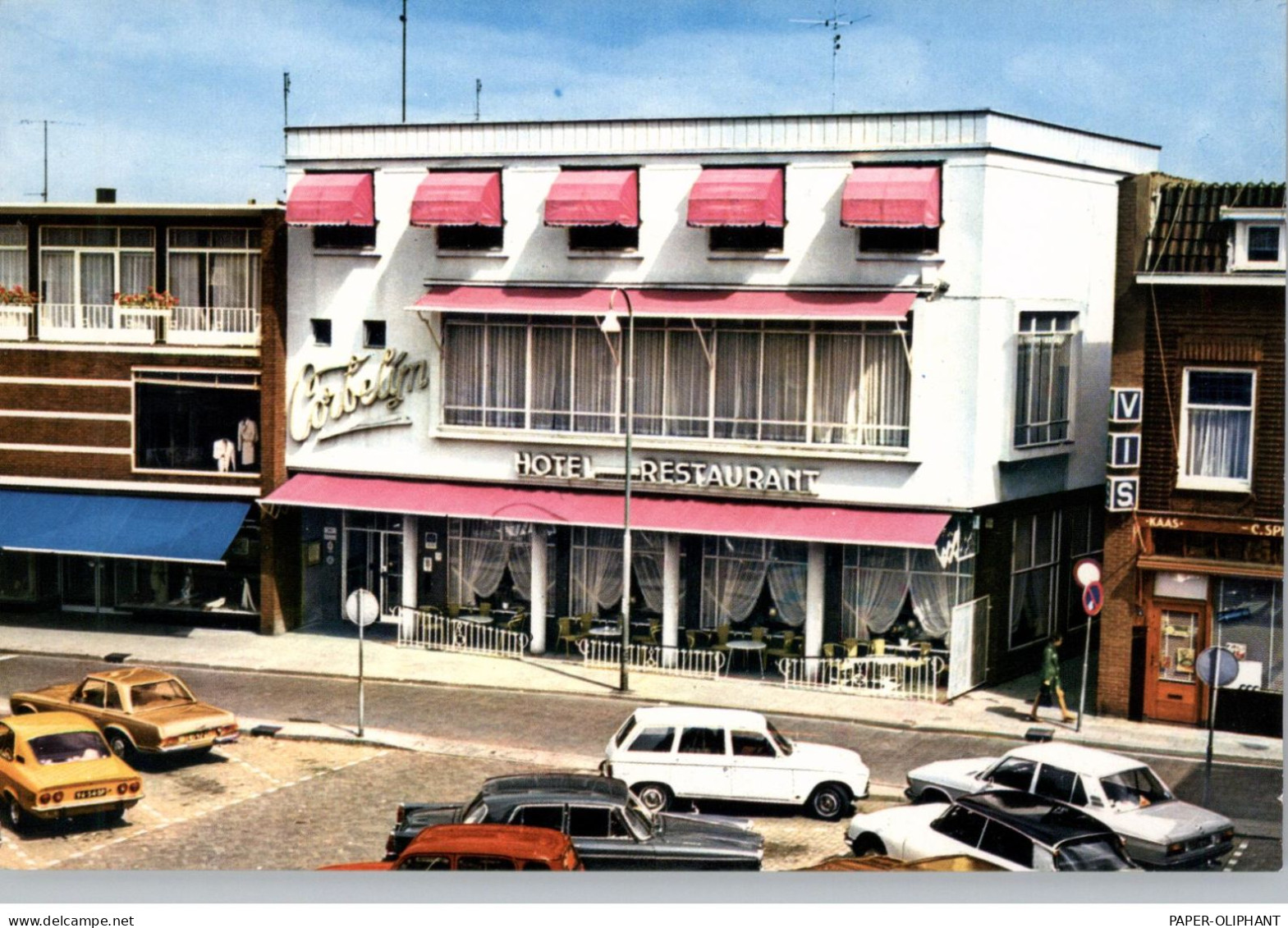 GELDERLAND - TIEL Hotel Restaurant Corbelijn, MERCEDES-BENZ, OPEL, PEUGEOT, CITROEN DS - Tiel