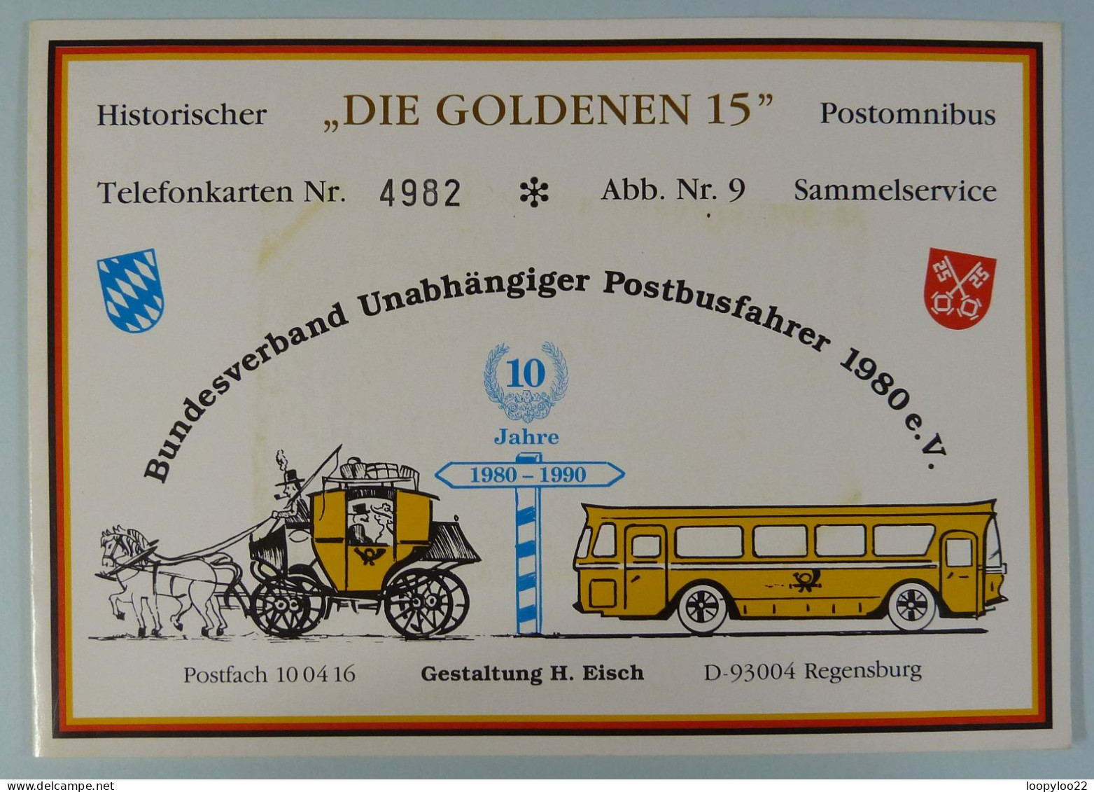 GERMAN - DIE GOLDENEN 15 - Postomnibus - Mercedes Benz LO 3500 - Mint In Original Folder - Andere & Zonder Classificatie