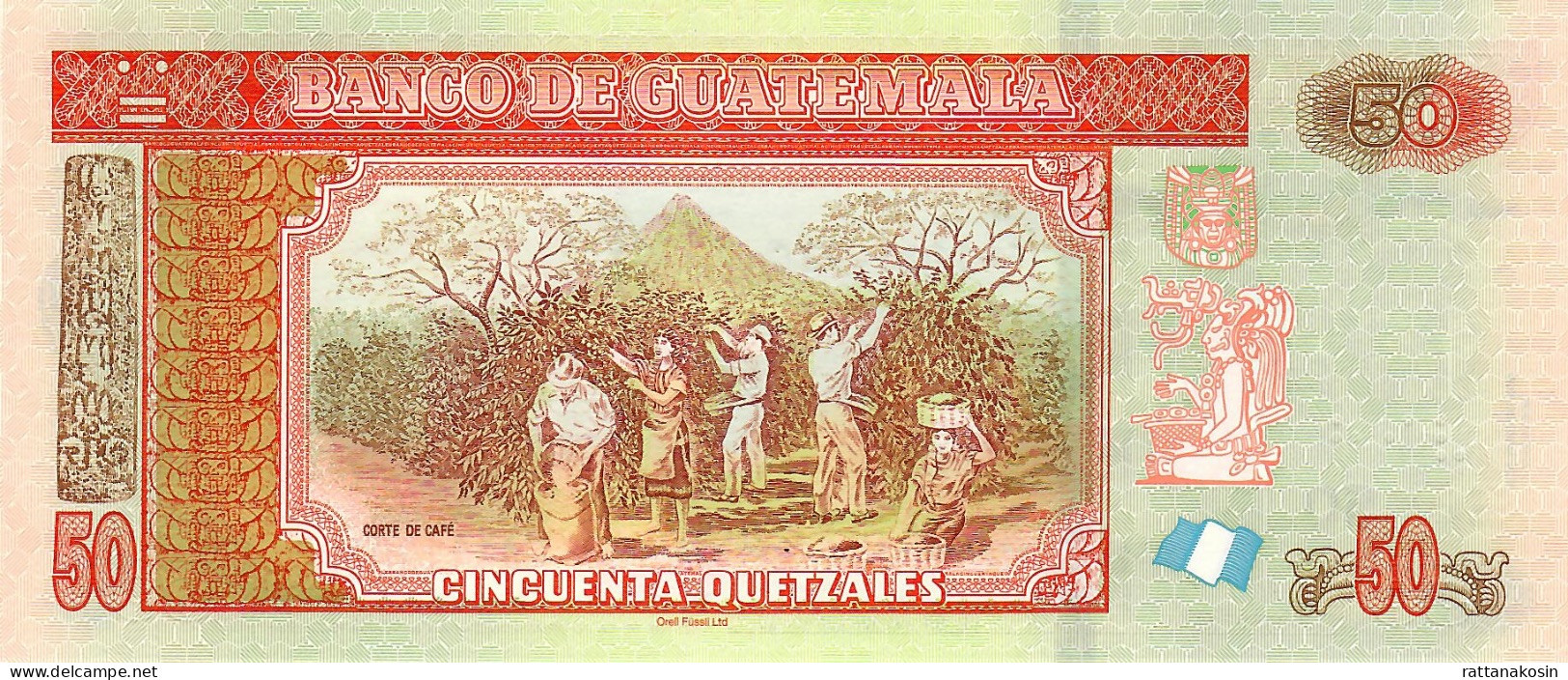 GUATEMALA P125d 50 QUETZALES 27.5.2020  #F/C    UNC. - Guatemala