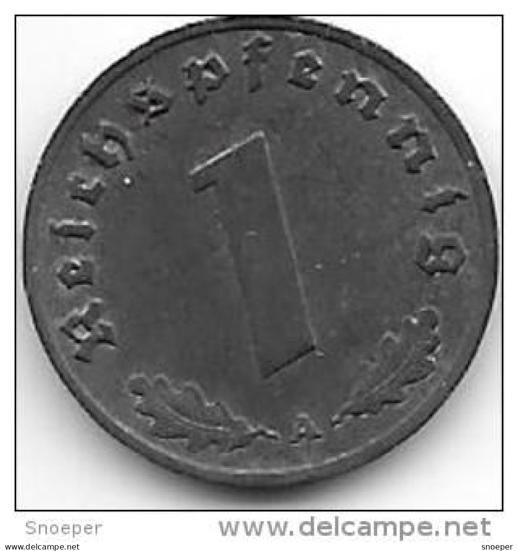 Third Reich 1 Pfennig 1940 A  Km 97  Xf+ - 1 Reichspfennig