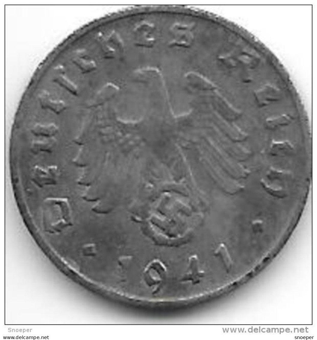 Third Reich 1 Pfennig 1941 D  Km 97   Unc !!! - 1 Reichspfennig