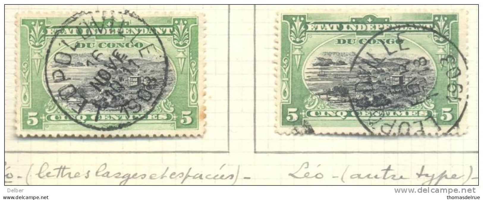 3Af916: LEOPOLDVILLE.. 2 Verschillende.. - Used Stamps