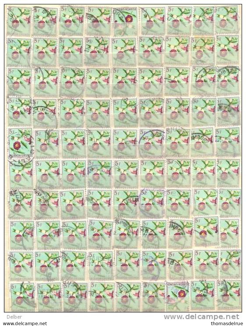 _Dg946: Restje Van 81zegels Bloemen..N°191.. Om Verder Uit Te Zoeken... - Used Stamps