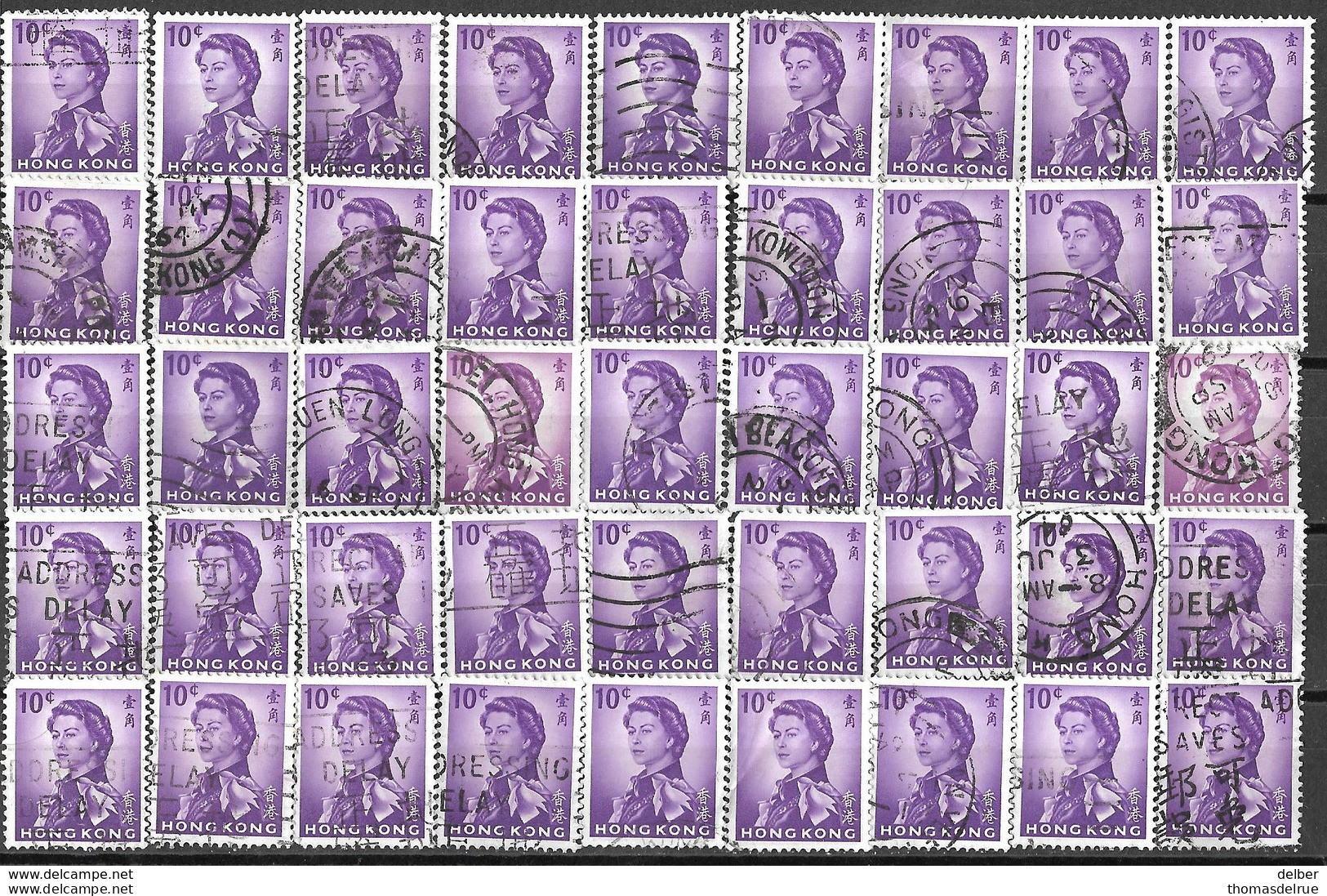 9Ab-973: Restje 50 Zegels   10ct 1962: ... Verder Uit Te Zoeken.. - Used Stamps