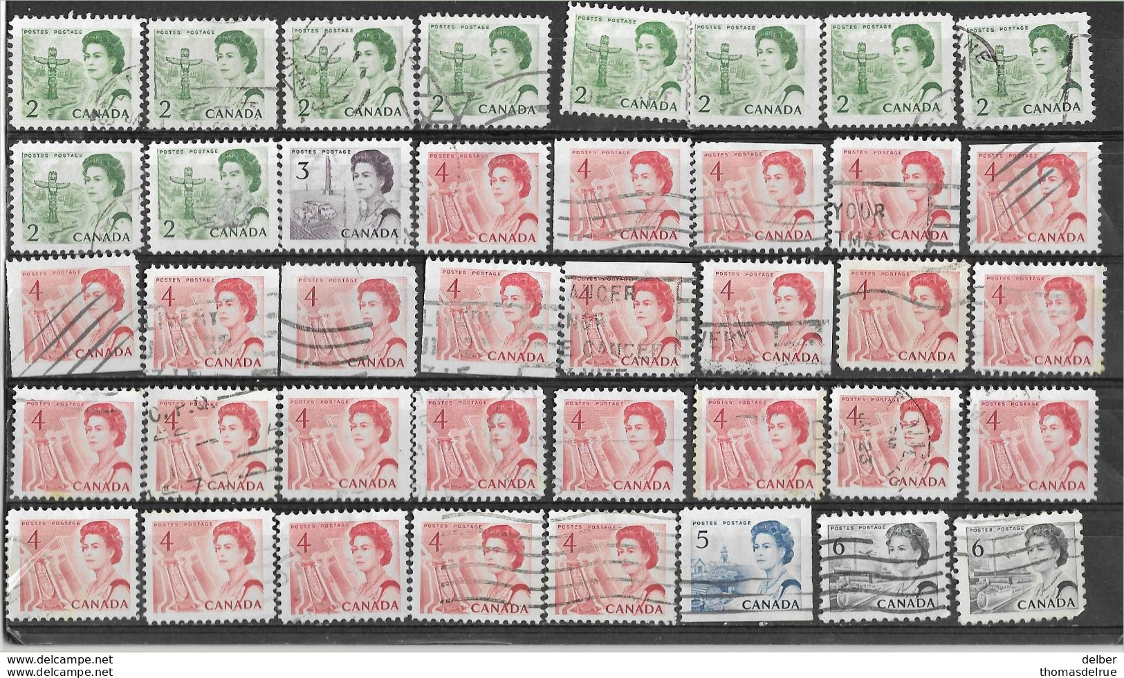 _8L-990:  Restje Van  40 Zegels... CENTENNIAL DEFINITIVES  Diverse... Verder Uit Te Zoeken.. - Oblitérés