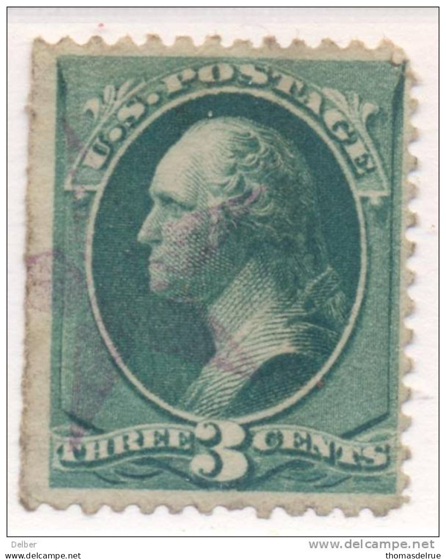 _Us920: WASHINGTON  3 Cents # 184 : Nice Postmark:  Violet Star - Used Stamps