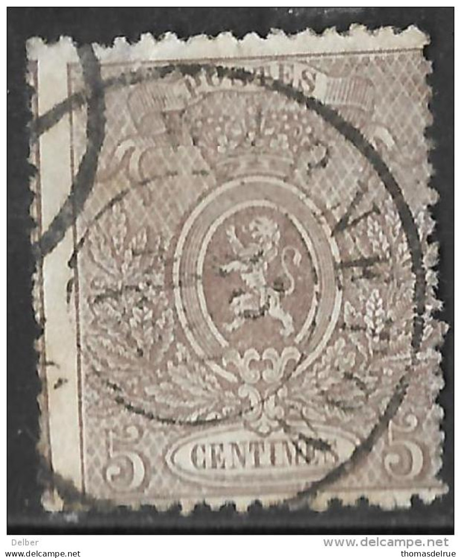 6Wz-165: N° 25A: Dc: WARNETON: Get.15... Iets Beschadigd..... - 1866-1867 Petit Lion