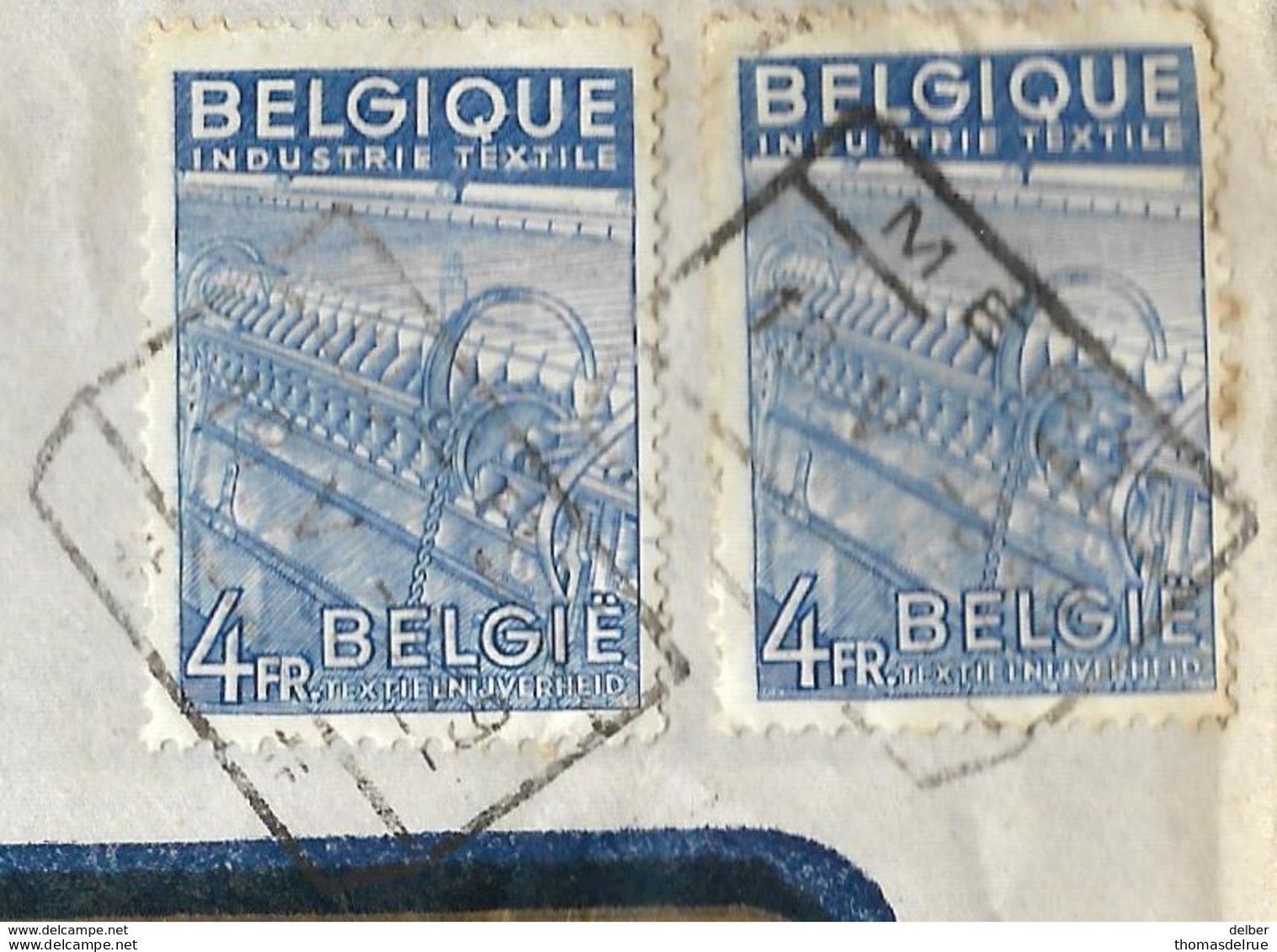 _6ik-864:EXPRES:N° 2x 771: MERY    19 V  -8 49 : Spoorwegstempel : Geen Aankomststempel - 1948 Exportation