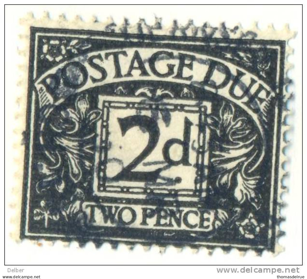 _Ug961:Postage Due: S.G.N° D29:  - Y.&T.N° 26: 2d - ( G VI  R) - Filigrane K. - Postage Due