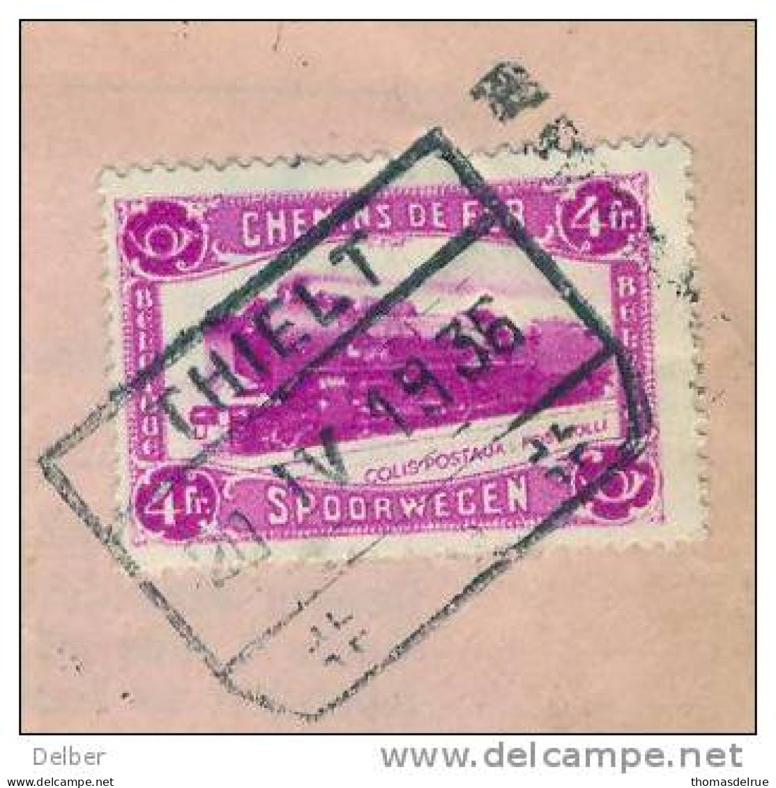 Gs795: Fragment Met SP178: THIELT //  +___+ - Andere & Zonder Classificatie