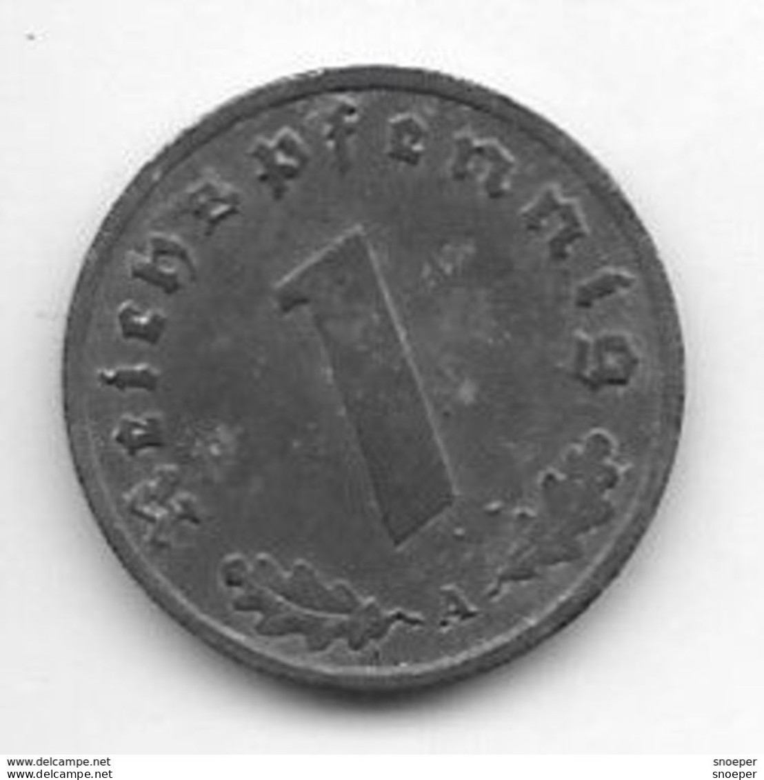 Third Reich 1 Pfennig 1943 A  Km 97   Xf+ !!! - 1 Reichspfennig