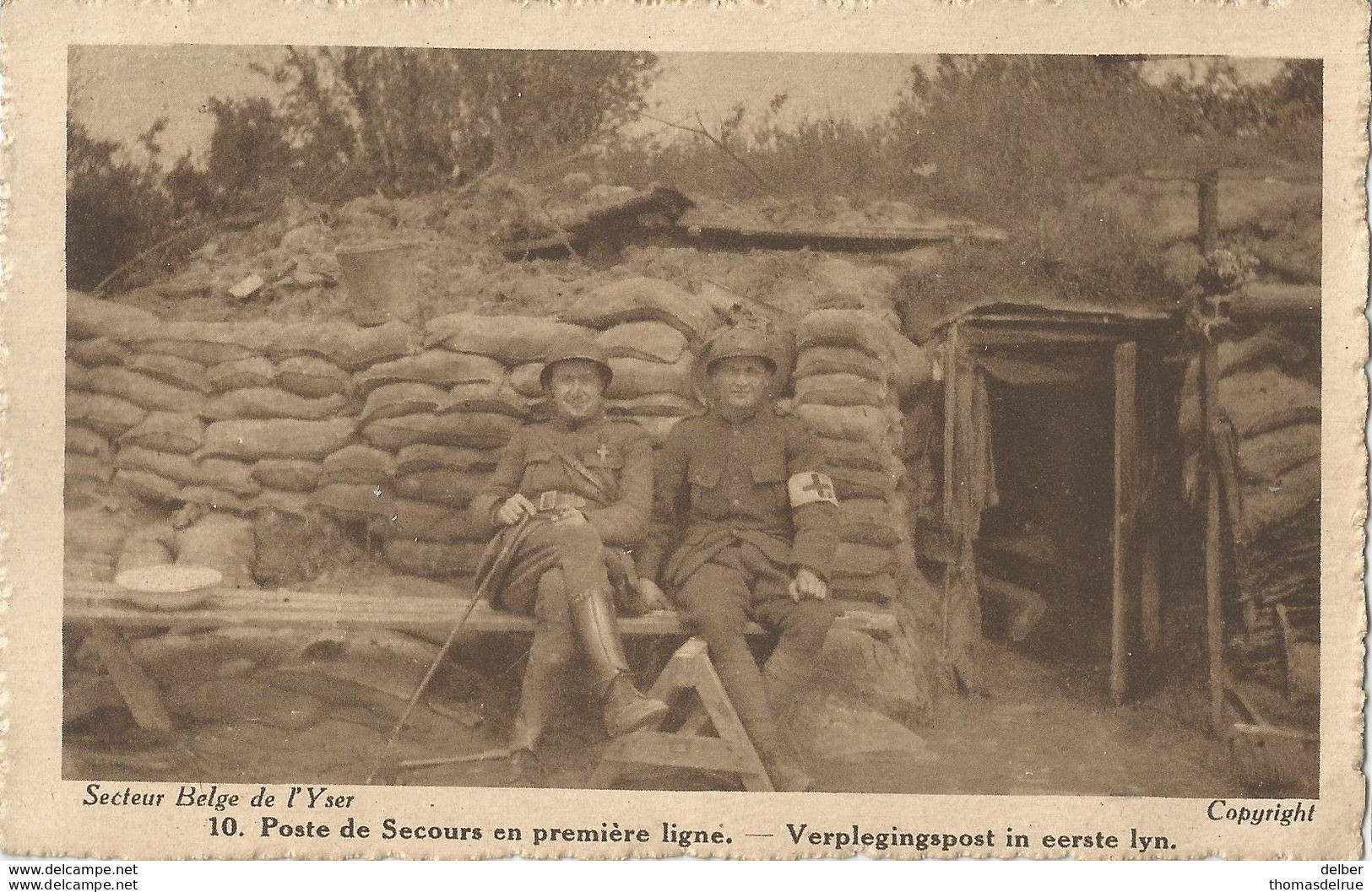 5Pk-061: N°135:WAEREGHEM 20-21 21VI 19 ___ :noodstempel: Onvolled. Jaar> Boom: Pk:.10.Poste De Secours... - Foruna (1919)