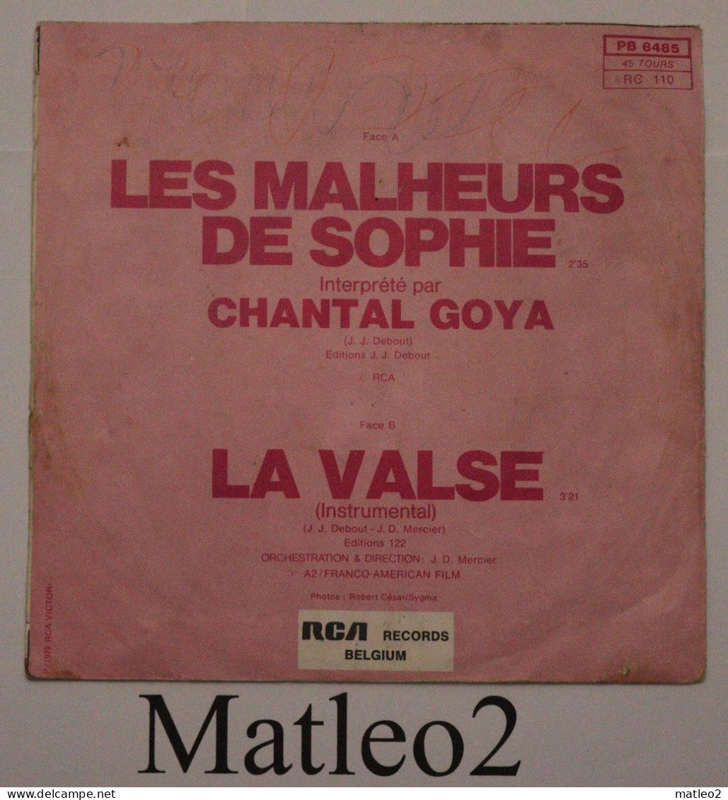 Vinyle 45 Tours : Chantal Goya - Les Malheurs De Sophie / La Valse (BO Du Feuilleton D'Antenne 2) - Children