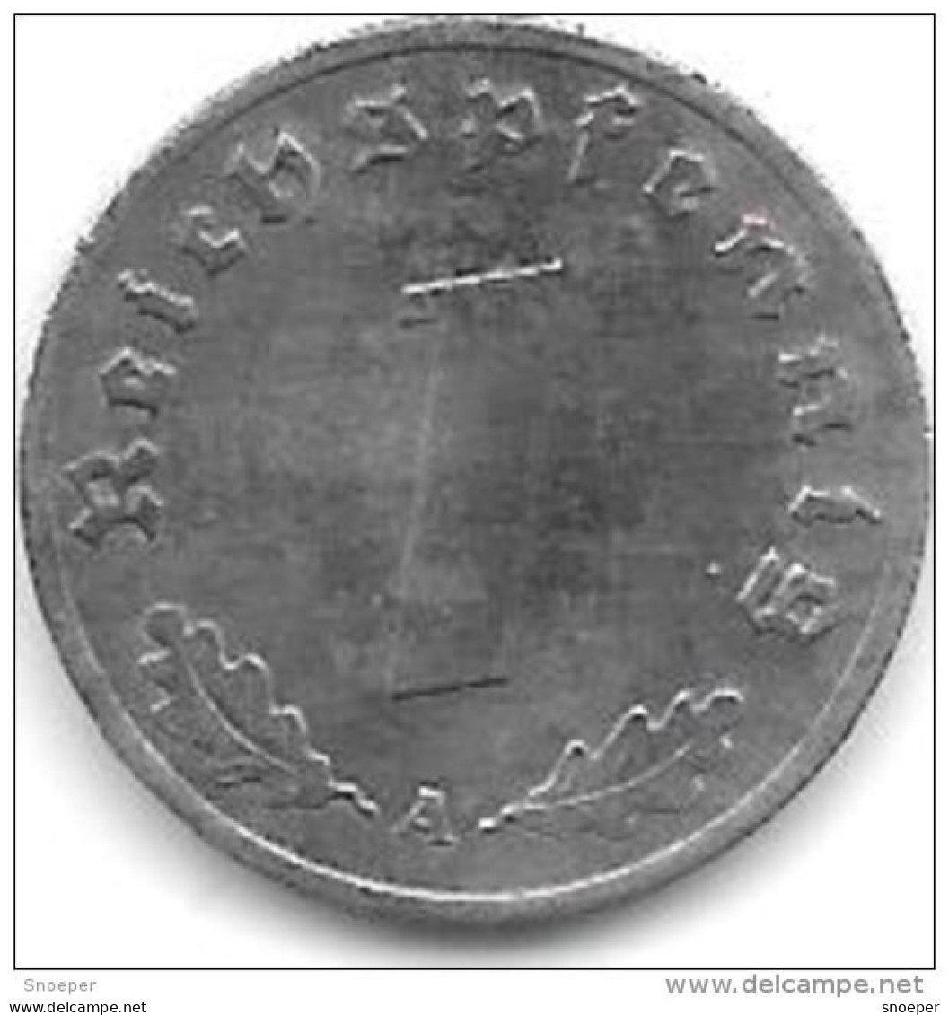 Third Reich 1 Pfennig 1944 A  Km 97  Unc !!!      Catalog Val 7,75$ - 1 Reichspfennig