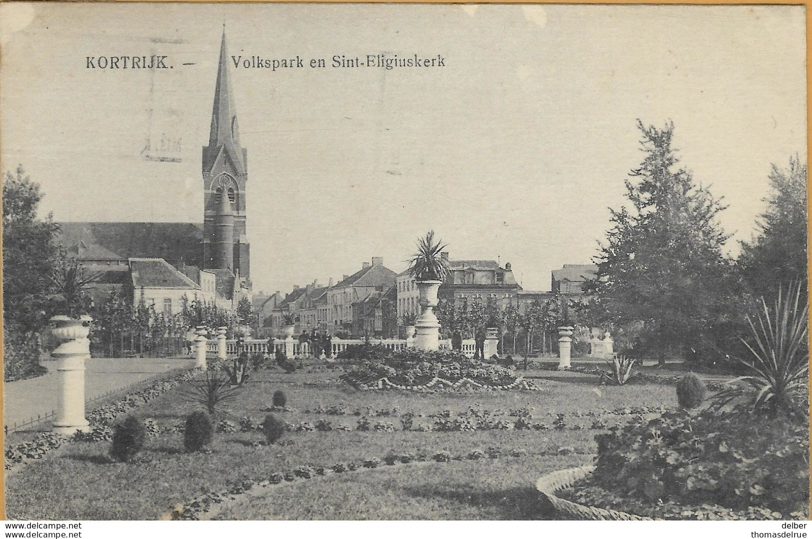 Op719: N°138: VIIe Olympiade ANVERS...1920:BRUXELLES(Q.L)-BRUSSEL(L.W.)>Bruxelles/Kortrijk Volkspark En Sint-Eligiuskerk - Zomer 1920: Antwerpen