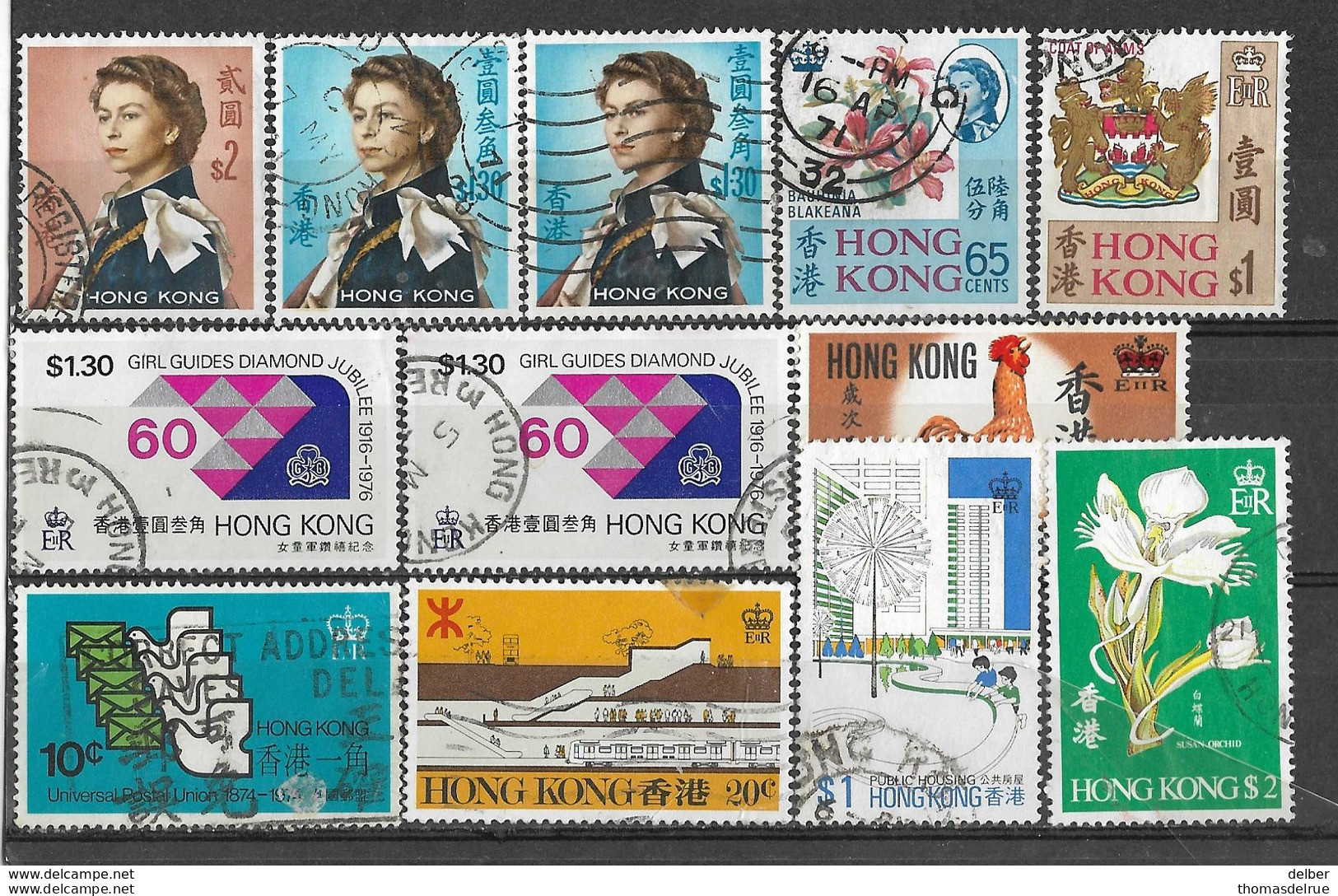 5Ez-657:restje Van  12 Zegels: Hongkong ... Diverse:..om Verder Uit Te Zoeken.. - Used Stamps