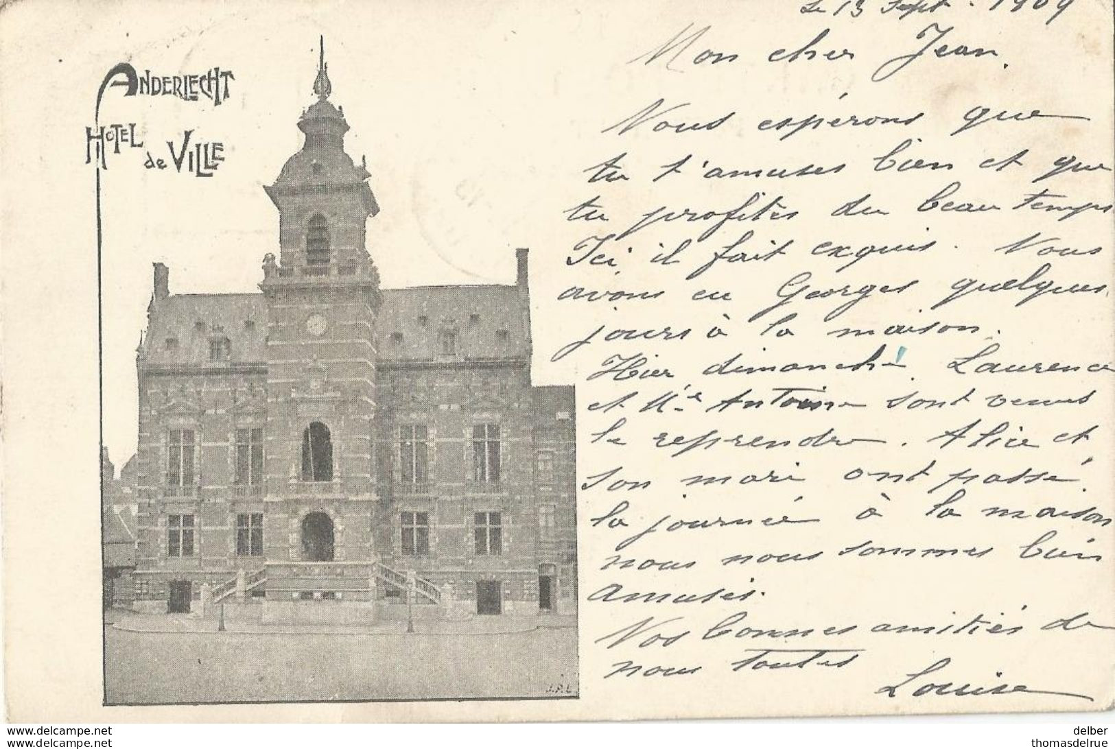 6Rm155: ANDERLECHT Hôtel De Ville  > Waulsort 1909 - Anderlecht