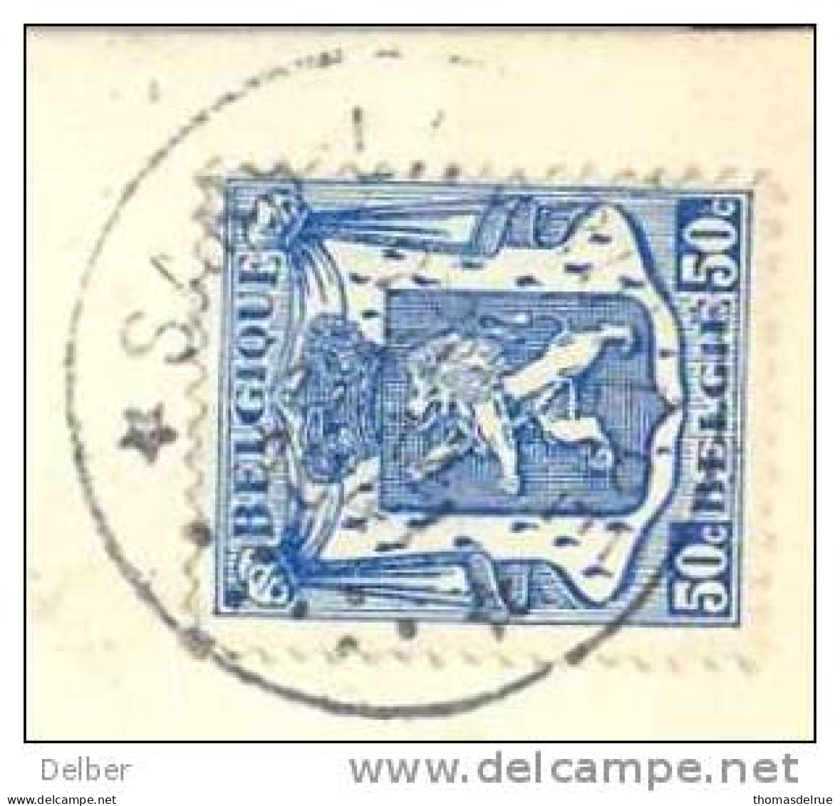 _Nx611: Fatasiekaartje (vive St-Eloi): 479:  * SARS-LA-BRUYERE * 1947 - 1935-1949 Small Seal Of The State